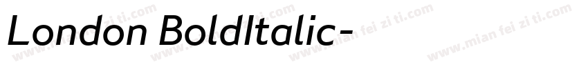 London BoldItalic字体转换